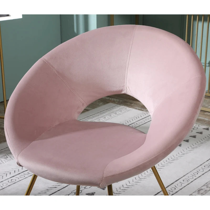 Fauteuil d'appoint en velours Murray Silver Orchid