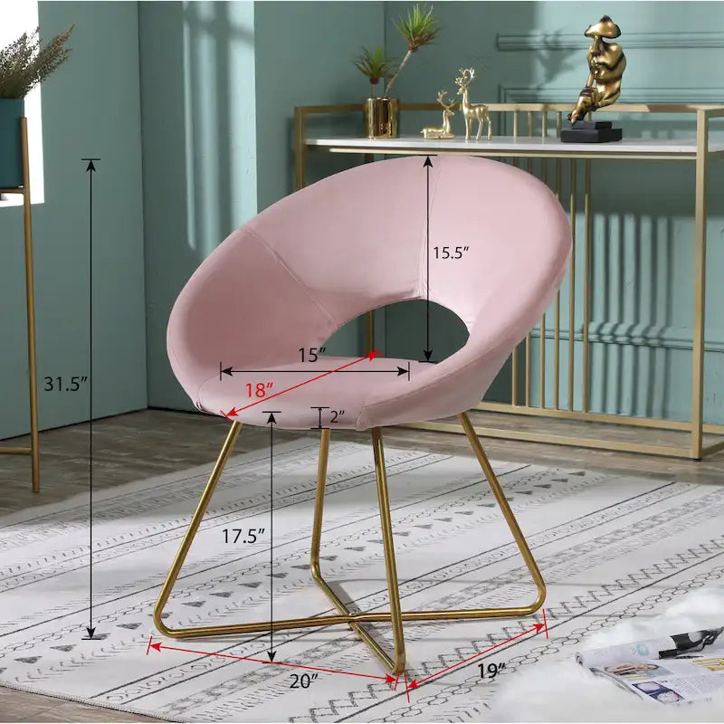 Fauteuil d'appoint en velours Murray Silver Orchid