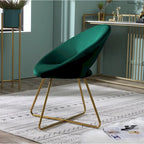 Fauteuil d'appoint en velours Murray Silver Orchid