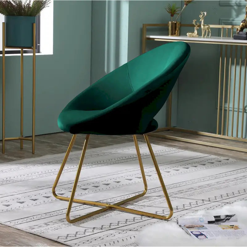 Fauteuil d'appoint en velours Murray Silver Orchid