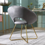 Fauteuil d'appoint en velours Murray Silver Orchid