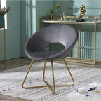 Fauteuil d'appoint en velours Murray Silver Orchid