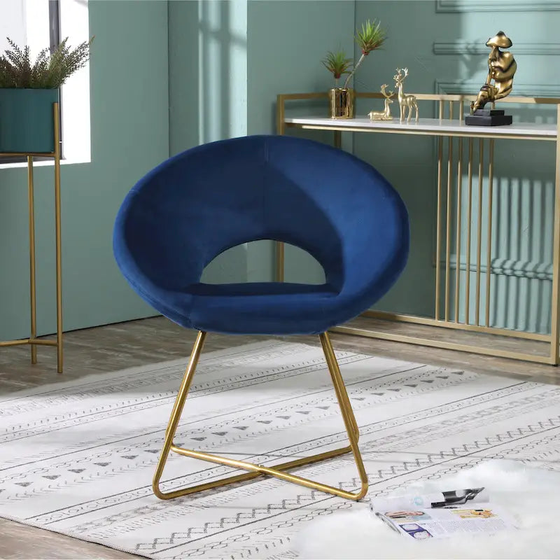 Fauteuil d'appoint en velours Murray Silver Orchid