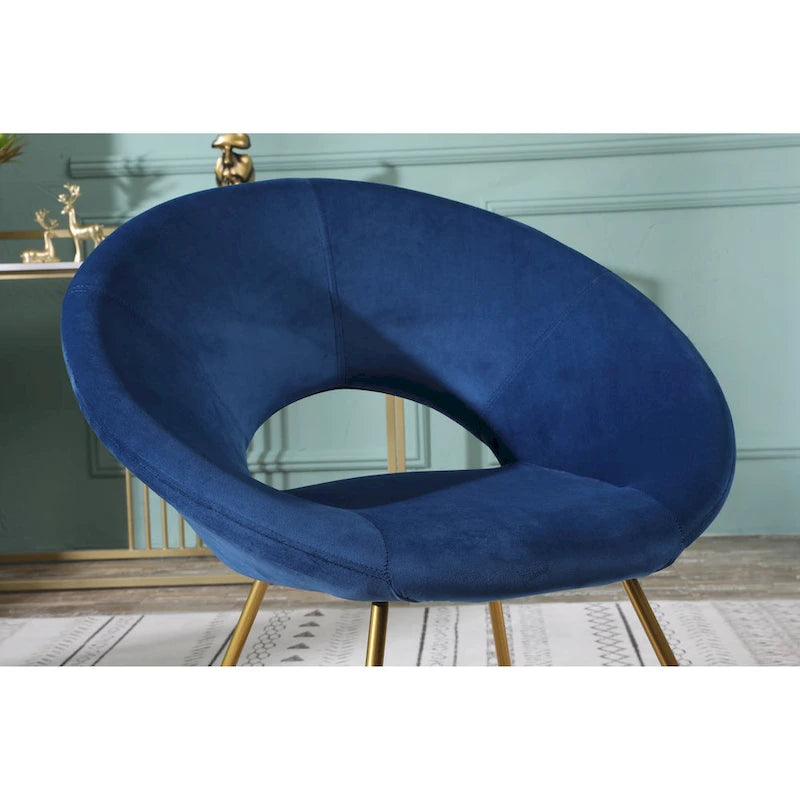 Fauteuil d'appoint en velours Murray Silver Orchid