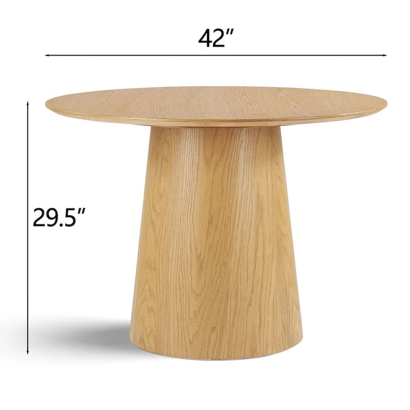 Table à manger piédestal ronde de 42 po
