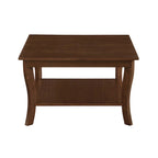 Table basse carrée avec étagère American Heritage de Convenience Concepts