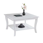 Table basse carrée avec étagère American Heritage de Convenience Concepts