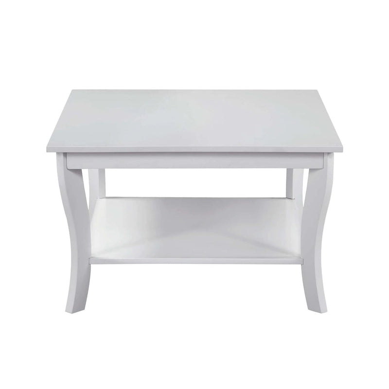 Table basse carrée avec étagère American Heritage de Convenience Concepts
