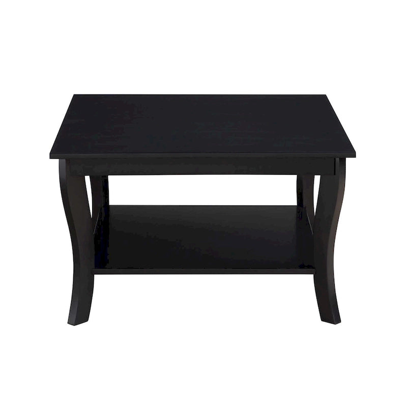 Table basse carrée avec étagère American Heritage de Convenience Concepts