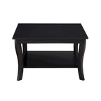 Table basse carrée avec étagère American Heritage de Convenience Concepts