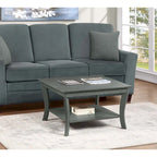 Table basse carrée avec étagère American Heritage de Convenience Concepts