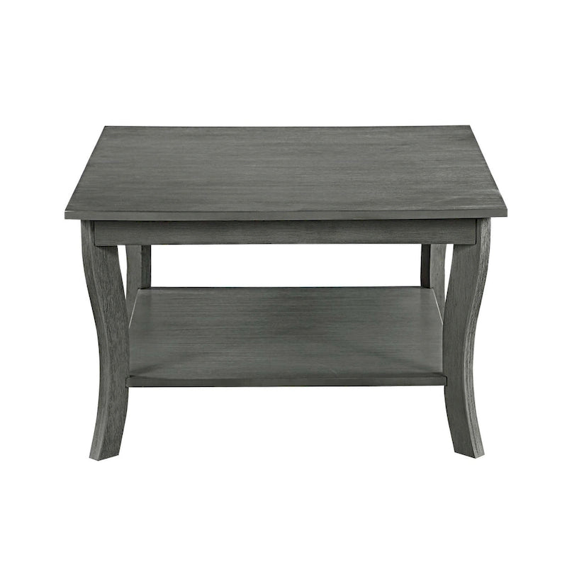 Table basse carrée avec étagère American Heritage de Convenience Concepts