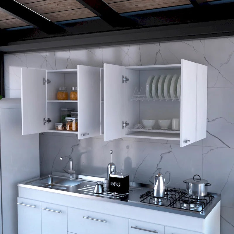 Meuble haut de cuisine Winslow 150 de FM Furniture, quatre portes