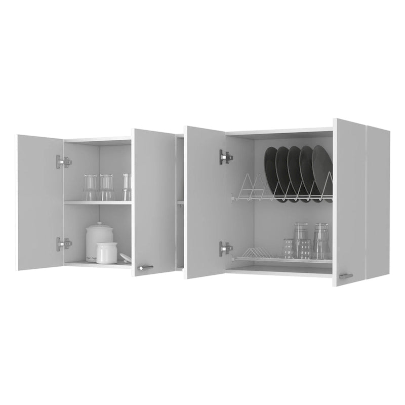 Meuble haut de cuisine Winslow 150 de FM Furniture, quatre portes