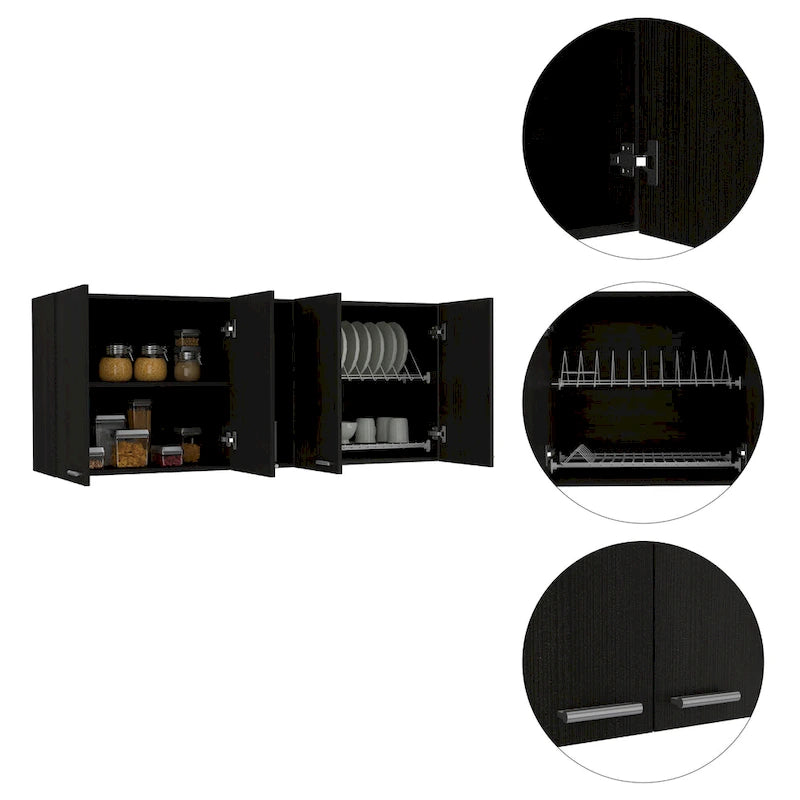 Meuble haut de cuisine Winslow 150 de FM Furniture, quatre portes