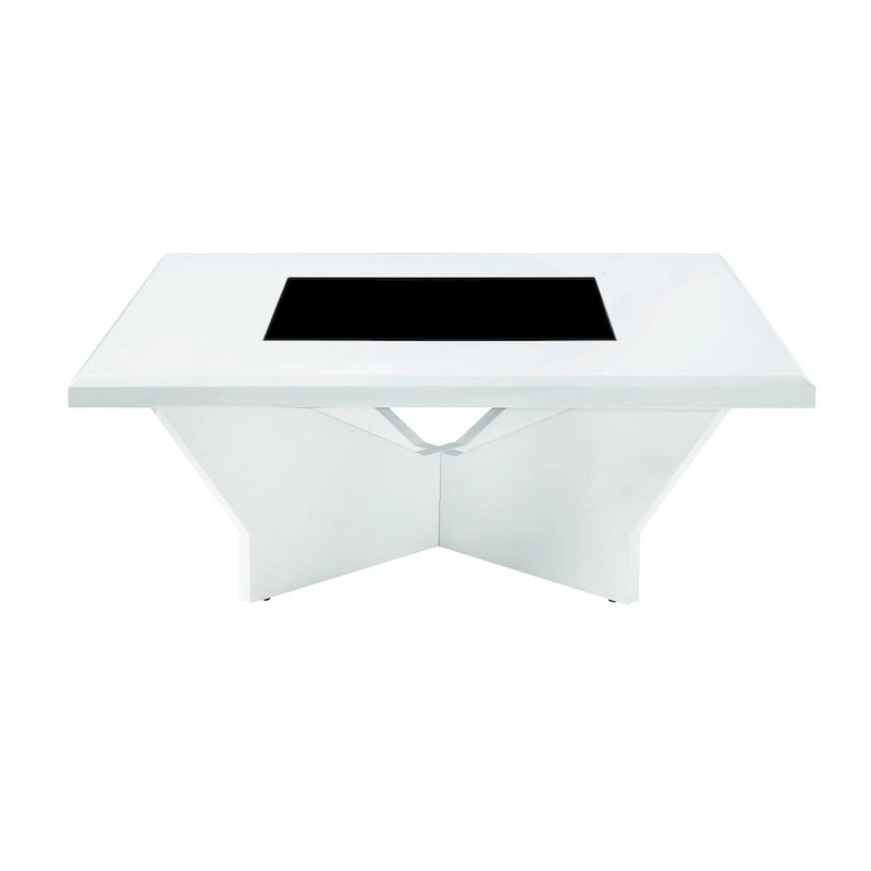 Table basse Ameena avec plateau en verre de Furniture of America