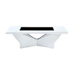 Table basse Ameena avec plateau en verre de Furniture of America