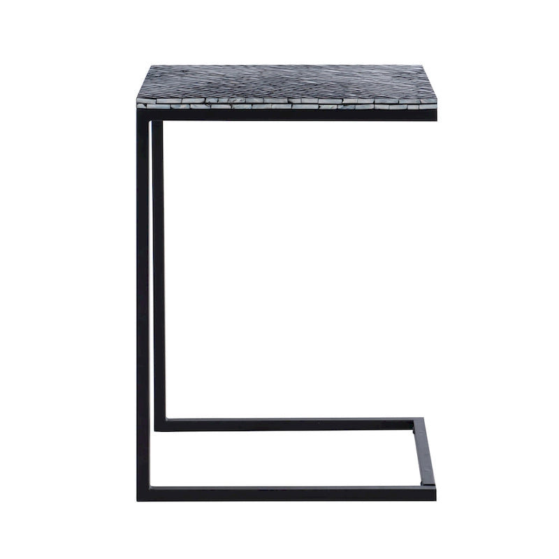 Table d'appoint en mosaïque de poisson capiz Shawnee