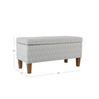Banc de rangement texturé grand modèle Harmar Porch & Den
