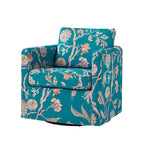Fauteuil pivotant déhoussable Erkenbald avec coussin amovible par HULALA HOME