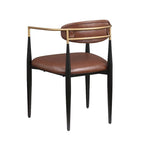 Morden Fort Chaises de salle à manger modernes en bouclette, fauteuil en velours, lot de 2