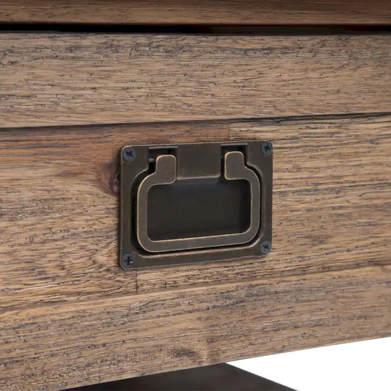 WYNDENHALL Garret Table Basse Carrée Rustique en Bois d'Acacia Massif de 38 po de Large - 38 L x 38 P x 19 H