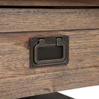 WYNDENHALL Garret Table Basse Carrée Rustique en Bois d'Acacia Massif de 38 po de Large - 38 L x 38 P x 19 H