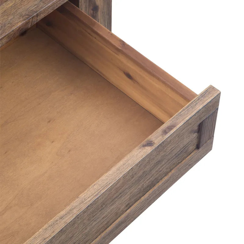WYNDENHALL Garret Table Basse Carrée Rustique en Bois d'Acacia Massif de 38 po de Large - 38 L x 38 P x 19 H