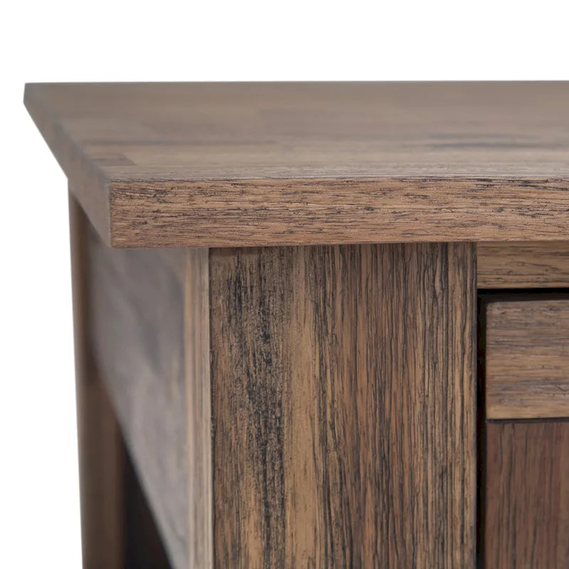 WYNDENHALL Garret Table Basse Carrée Rustique en Bois d'Acacia Massif de 38 po de Large - 38 L x 38 P x 19 H