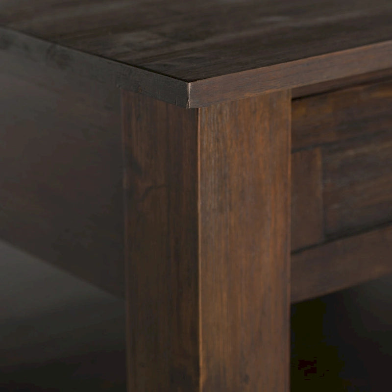 WYNDENHALL Garret Table Basse Carrée Rustique en Bois d'Acacia Massif de 38 po de Large - 38 L x 38 P x 19 H
