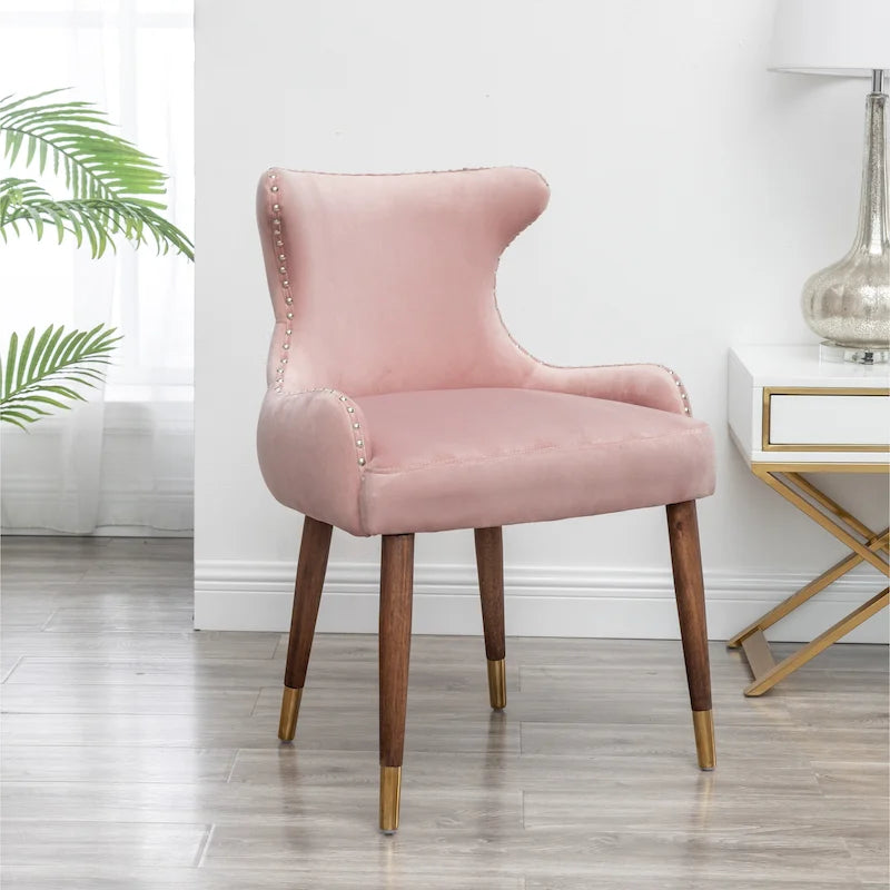 Fauteuil d'appoint en velours de style moderne du milieu du siècle Lindale de Roundhill Furniture
