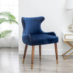 Fauteuil d'appoint en velours de style moderne du milieu du siècle Lindale de Roundhill Furniture