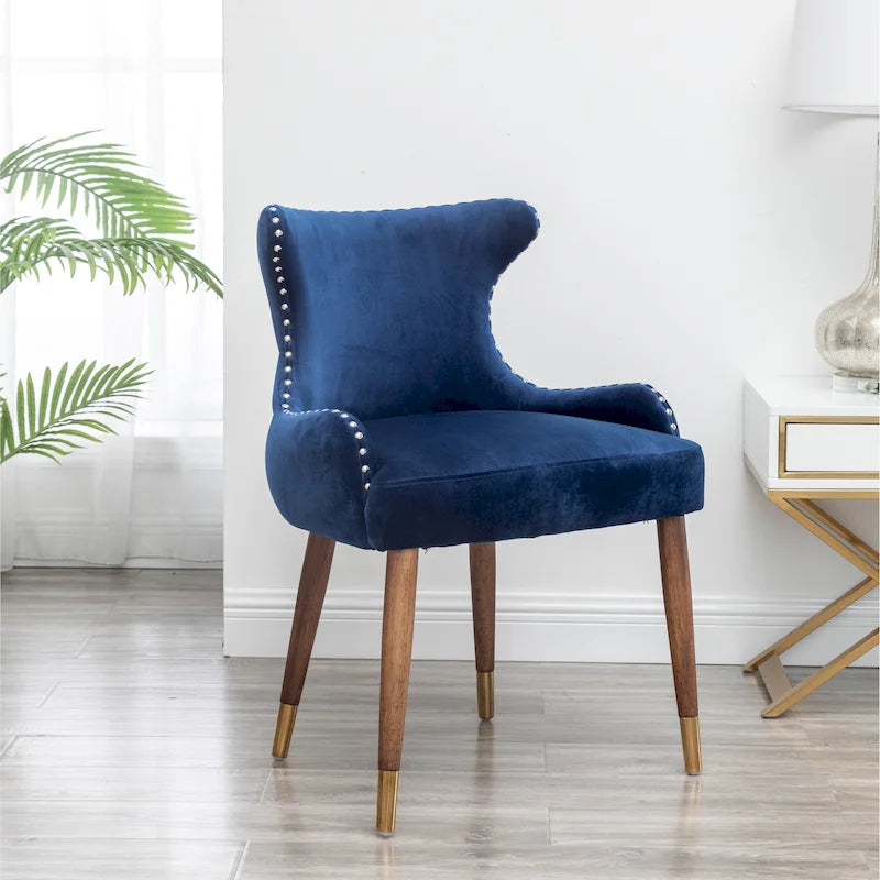 Fauteuil d'appoint en velours de style moderne du milieu du siècle Lindale de Roundhill Furniture
