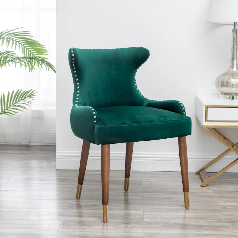 Fauteuil d'appoint en velours de style moderne du milieu du siècle Lindale de Roundhill Furniture