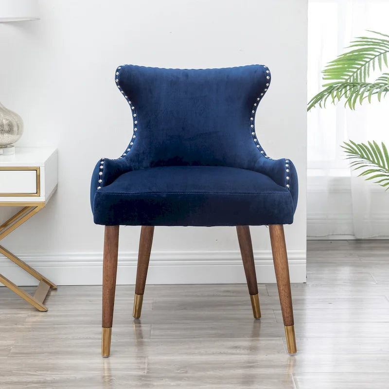 Fauteuil d'appoint en velours de style moderne du milieu du siècle Lindale de Roundhill Furniture