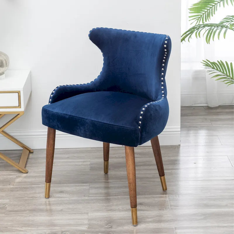 Fauteuil d'appoint en velours de style moderne du milieu du siècle Lindale de Roundhill Furniture