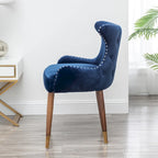 Fauteuil d'appoint en velours de style moderne du milieu du siècle Lindale de Roundhill Furniture