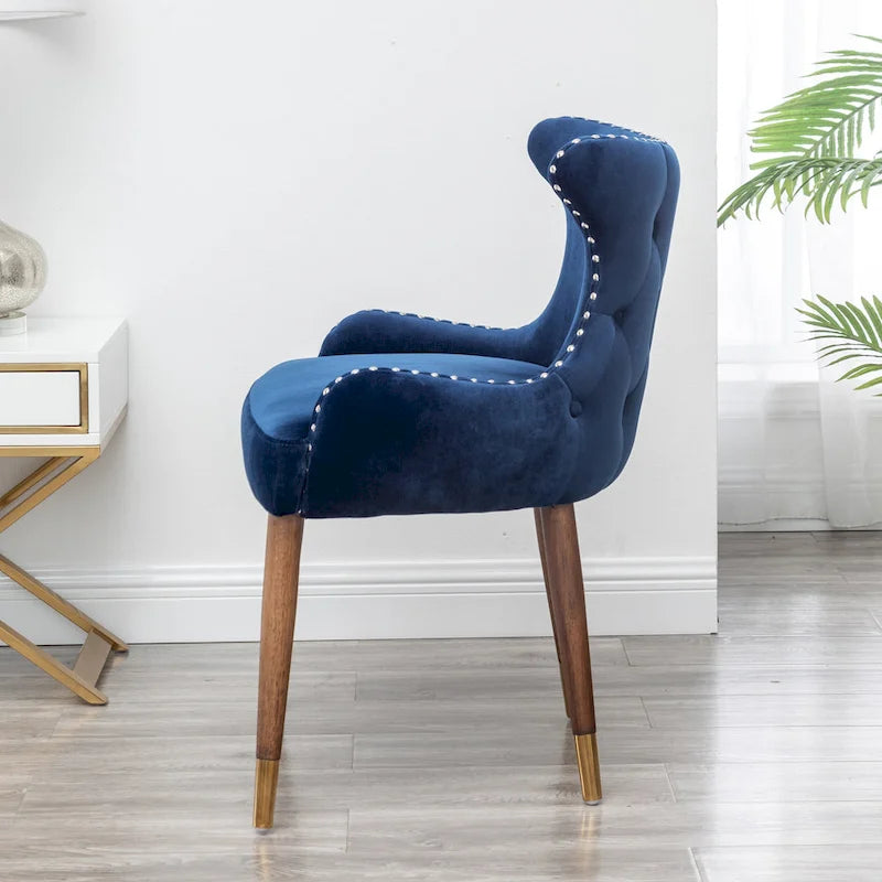 Fauteuil d'appoint en velours de style moderne du milieu du siècle Lindale de Roundhill Furniture