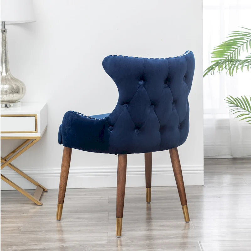 Fauteuil d'appoint en velours de style moderne du milieu du siècle Lindale de Roundhill Furniture