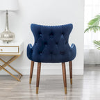 Fauteuil d'appoint en velours de style moderne du milieu du siècle Lindale de Roundhill Furniture