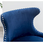 Fauteuil d'appoint en velours de style moderne du milieu du siècle Lindale de Roundhill Furniture