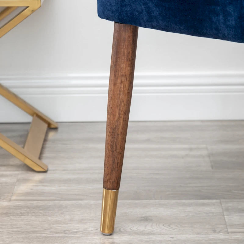 Fauteuil d'appoint en velours de style moderne du milieu du siècle Lindale de Roundhill Furniture