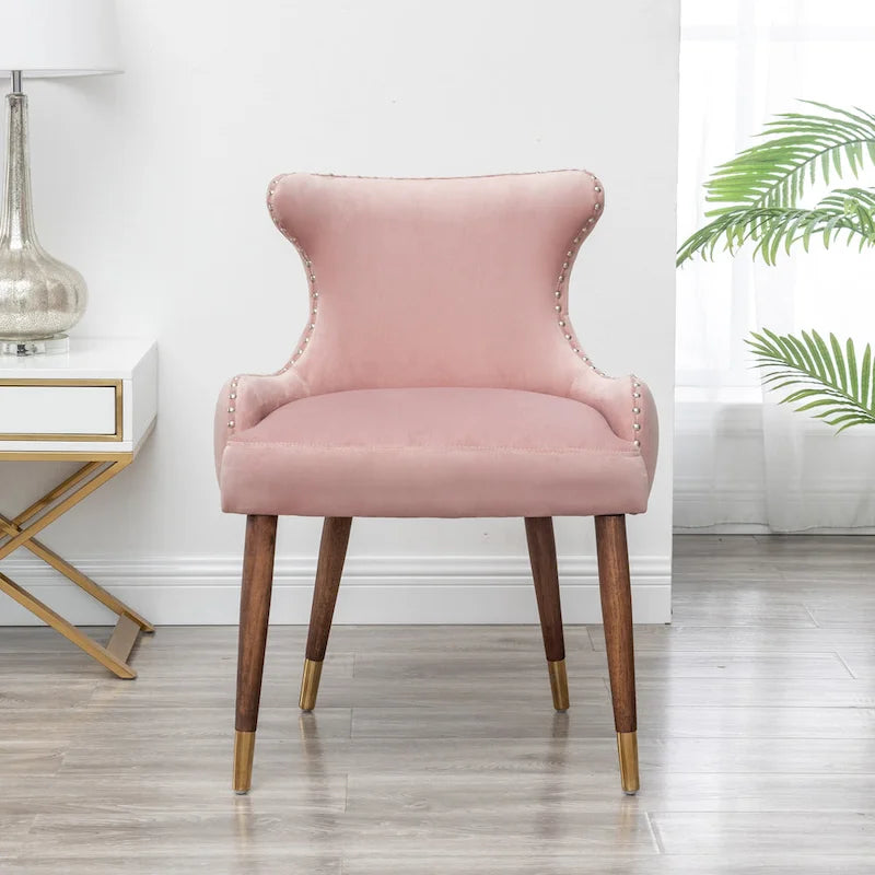 Fauteuil d'appoint en velours de style moderne du milieu du siècle Lindale de Roundhill Furniture