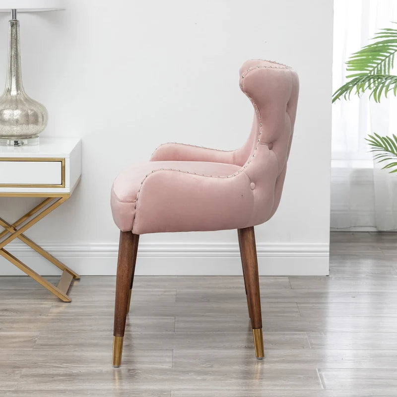 Fauteuil d'appoint en velours de style moderne du milieu du siècle Lindale de Roundhill Furniture