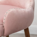 Fauteuil d'appoint en velours de style moderne du milieu du siècle Lindale de Roundhill Furniture