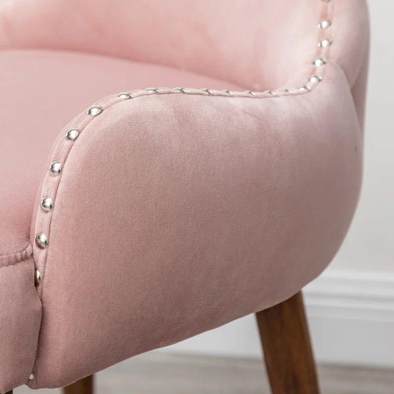 Fauteuil d'appoint en velours de style moderne du milieu du siècle Lindale de Roundhill Furniture