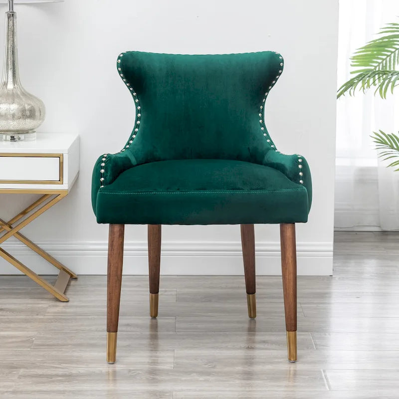 Fauteuil d'appoint en velours de style moderne du milieu du siècle Lindale de Roundhill Furniture