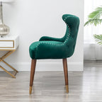 Fauteuil d'appoint en velours de style moderne du milieu du siècle Lindale de Roundhill Furniture