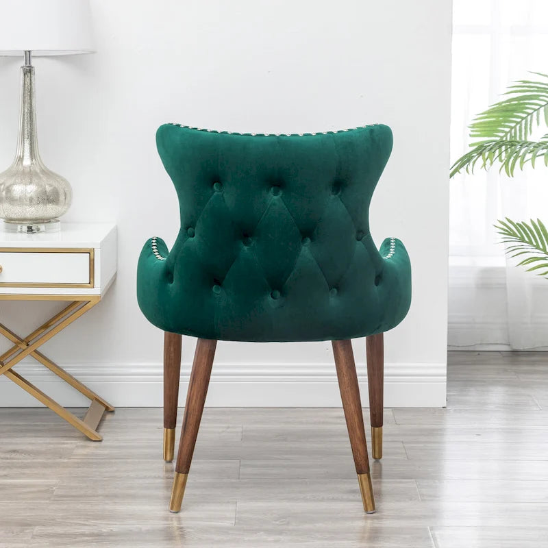Fauteuil d'appoint en velours de style moderne du milieu du siècle Lindale de Roundhill Furniture