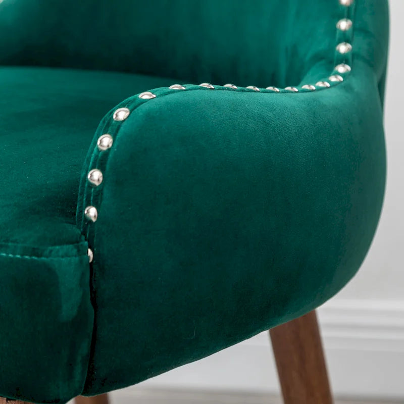 Fauteuil d'appoint en velours de style moderne du milieu du siècle Lindale de Roundhill Furniture